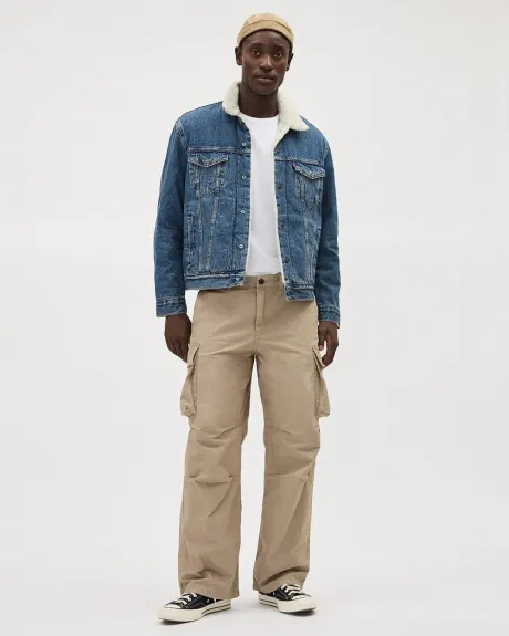 Levi's - Veste en Denim avec Doublure en Sherpa