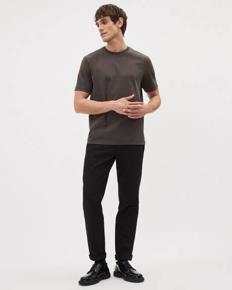 Solid Short-Sleeve Crew-Neck T-Shirt