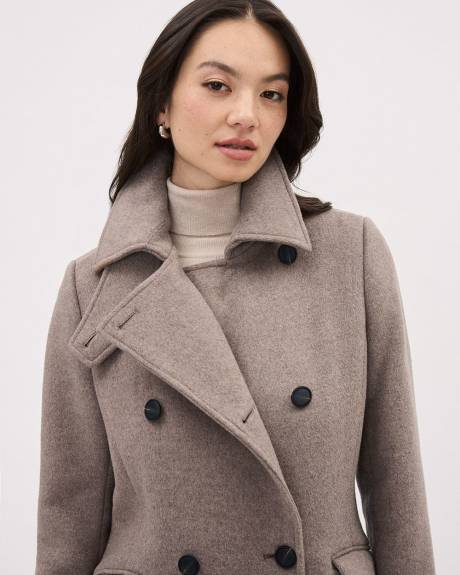 Double-Breasted Wool Coat