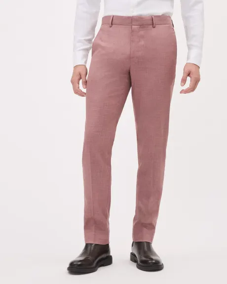 Pantalon de Complet Rosé à Coupe Étroite