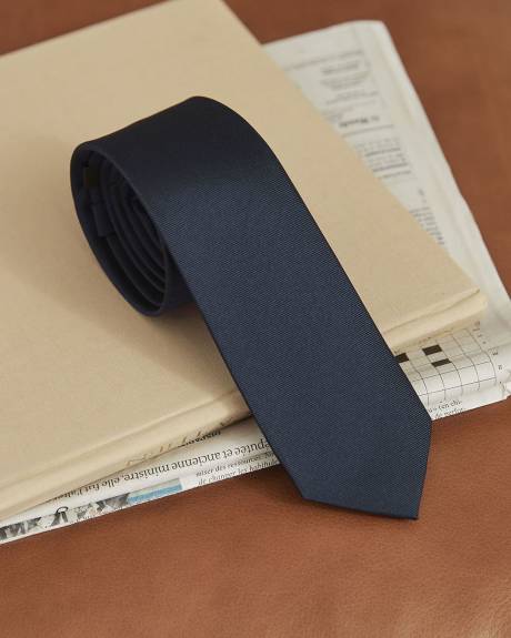 Regular Solid Navy Tie