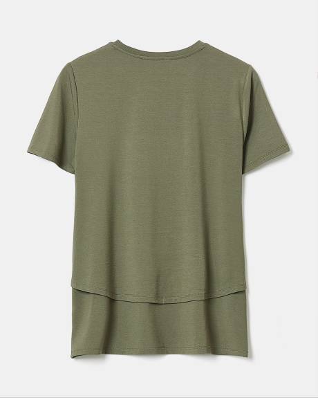 Short-Sleeve Nursing Tee - Thyme Maternity