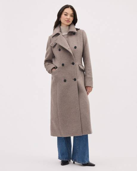 Double-Breasted Wool Coat