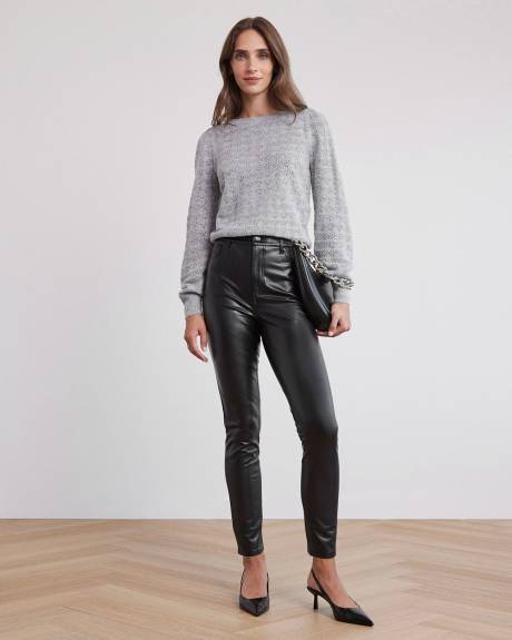 High-Rise Faux Leather Skinny Pant