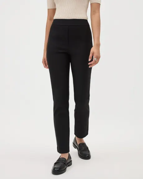 Black High-Rise Legging Pant with Welt Pockets