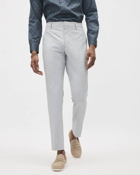 Pantalon de Ville Gris Pâle à Coupe Étroite