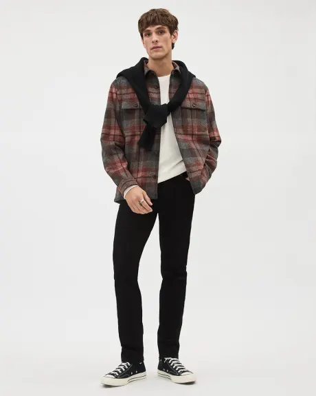 Plaid Wool Overshirt