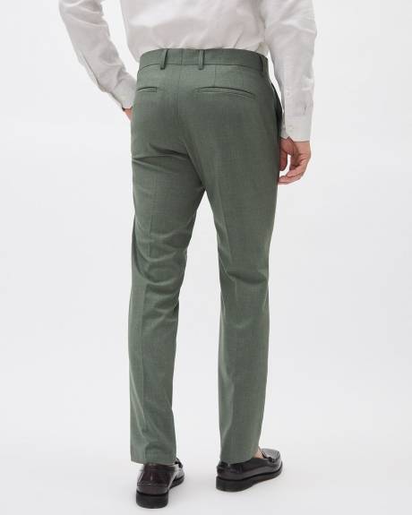 Slim-Fit Green Suit Pant