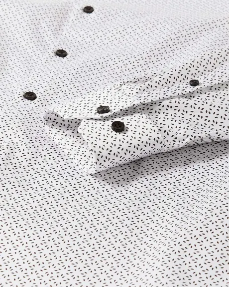 Chemise Habillée à Coupe Étroite avec Motif Abstrait