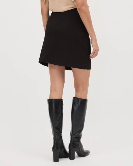 Black A-Line Mini Skirt