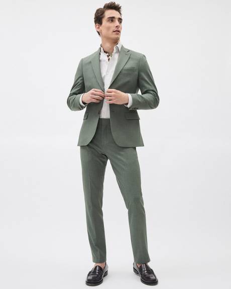 Slim-Fit Green Suit Blazer