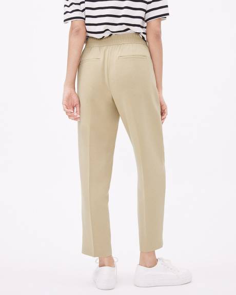 Mid-Rise Tapered-Ankle-Leg Dressy Jogger