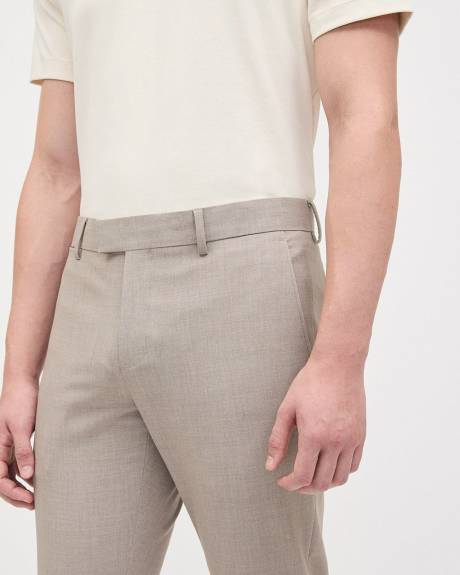 Pantalon de Complet Taupe à Coupe Étroite