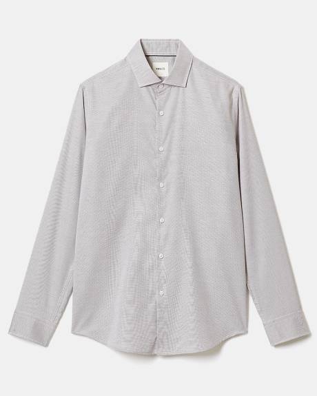 Tailored-Fit Two-Tone Dobby Dress Shirt