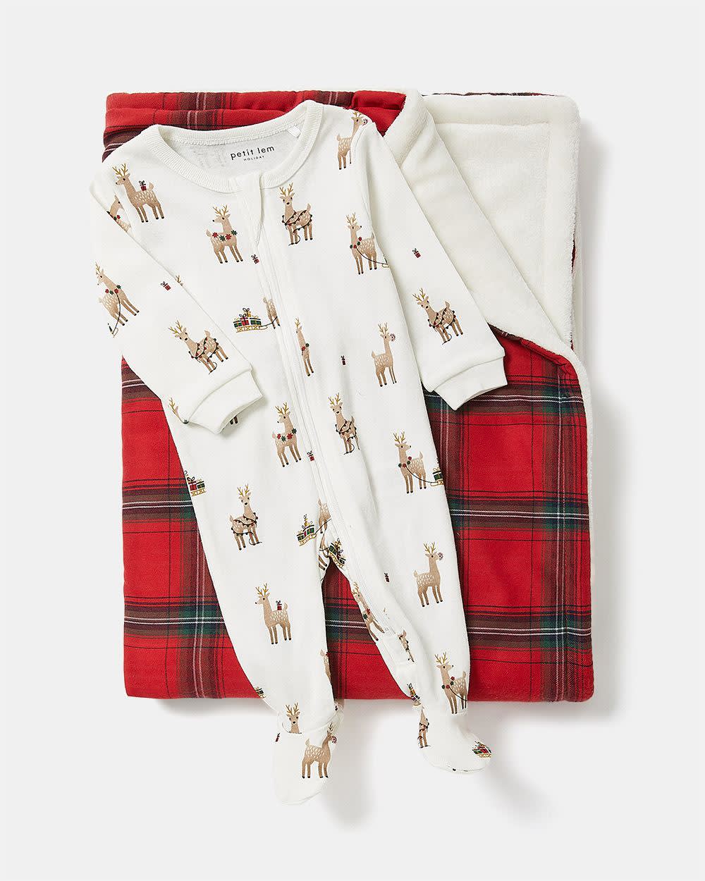 Holiday Pyjama and Blanket Bundle - 2 Pieces