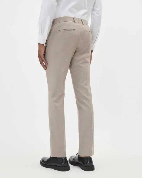 Pantalon de Complet Taupe à Coupe Étroite