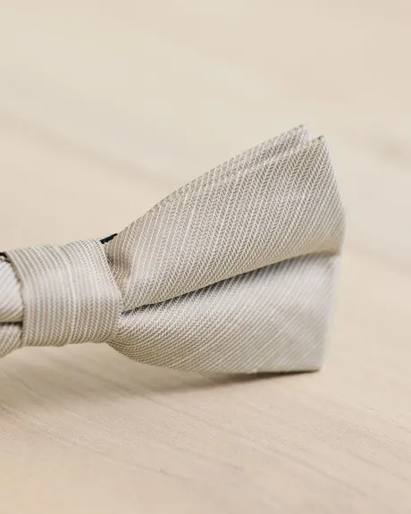Linen-Blend Bow Tie