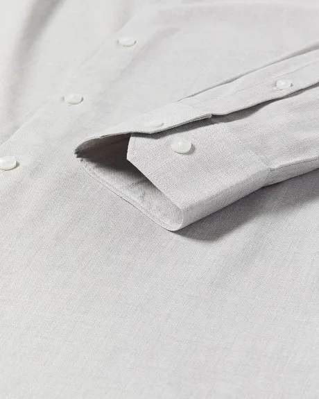 Tailored-Fit Heather Dobby Dress Shirt