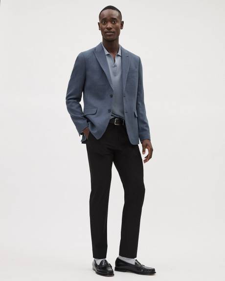 Slim-Fit Textured Blazer