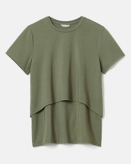 Short-Sleeve Nursing Tee - Thyme Maternity