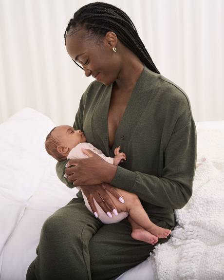 The Easy Nursing Sweater - Thyme Maternity