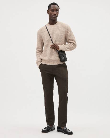 Slim-Fit Brushed-Twill Pant