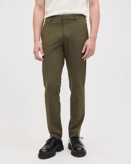 Pantalon de Complet Olive Foncé à Coupe Étroite