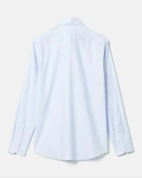 Slim-Fit Solid Sateen Dress Shirt