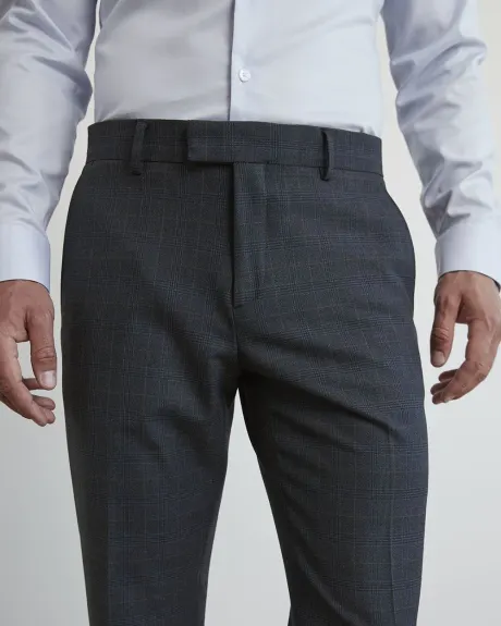 Blue Checkered Suit Pant