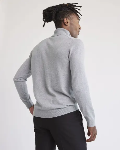 Basic Long-Sleeve Turtleneck Sweater