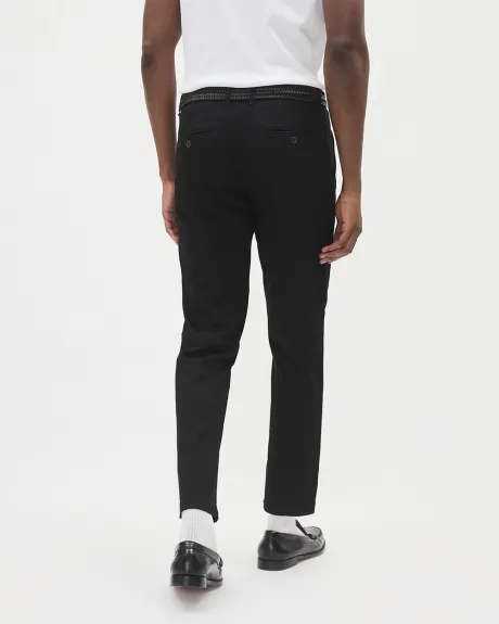 Pantalon Chino Court à Coupe Étroite