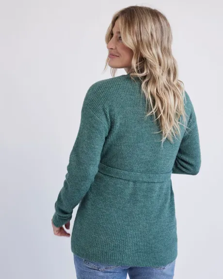 Nursing Wrap Sweater - Thyme Maternity