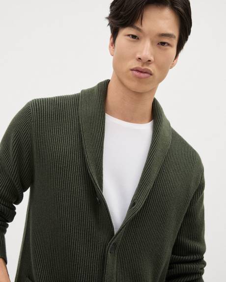 Shawl-Collar Cardigan