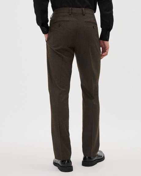 Pantalon en Sergé Brossé à Coupe Étroite