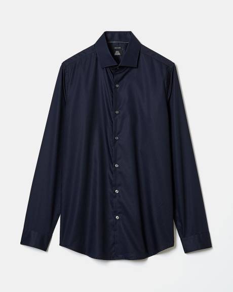 Solid Easy-care Twill Dress Shirt