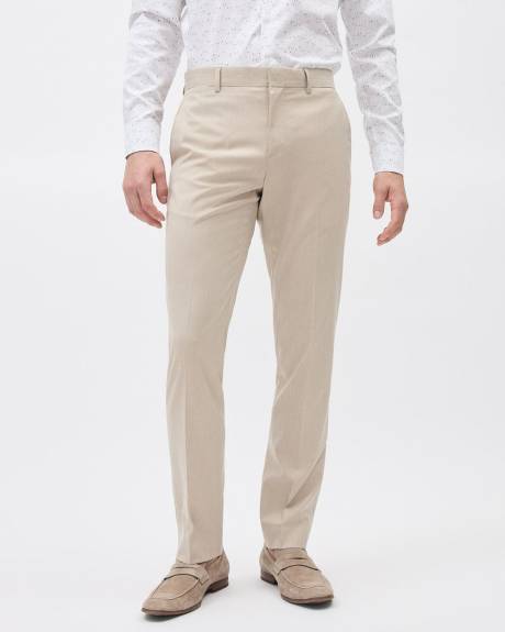 Pantalon de Complet Beige à Coupe Étroite