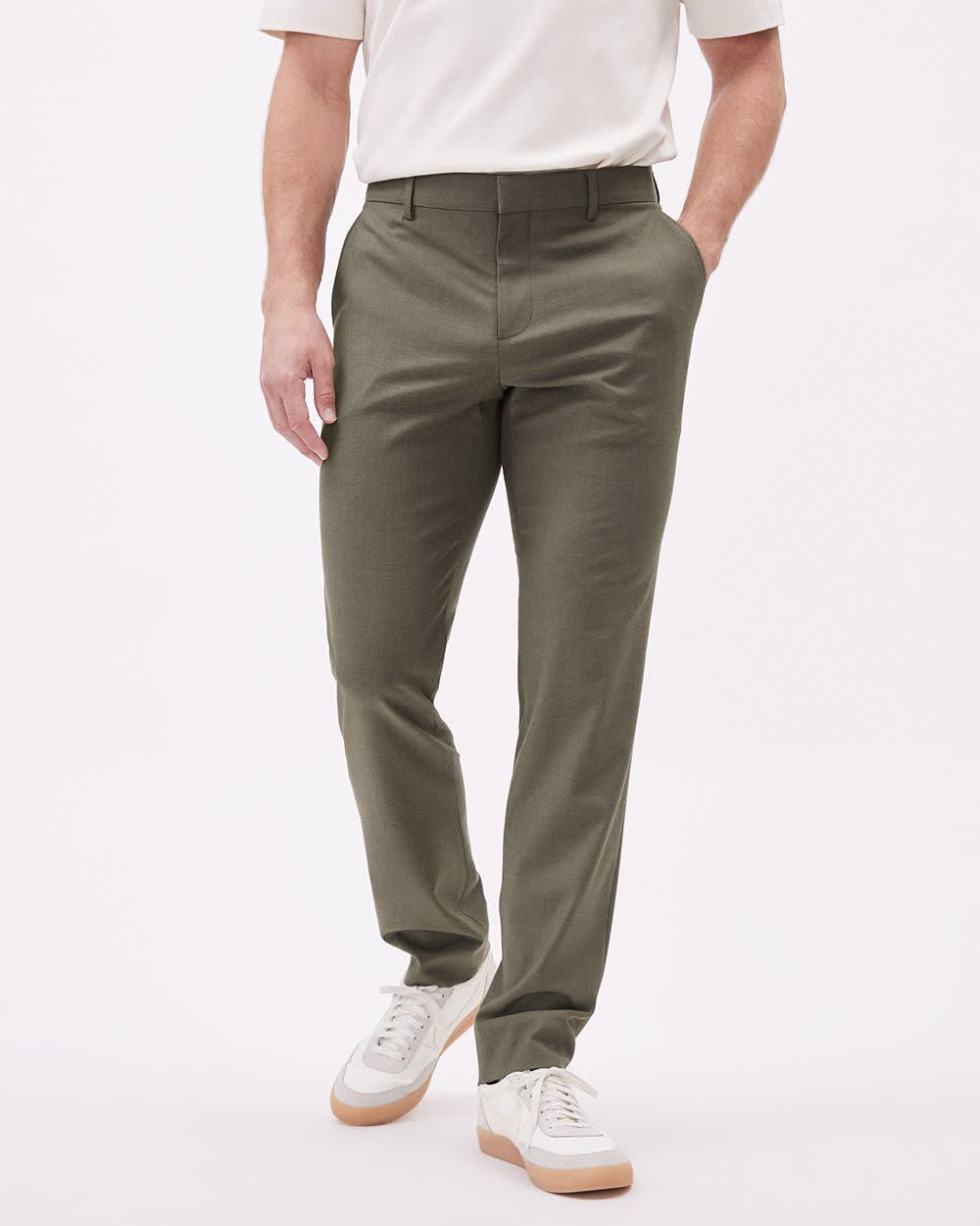 Slim-Fit Olive City Pant