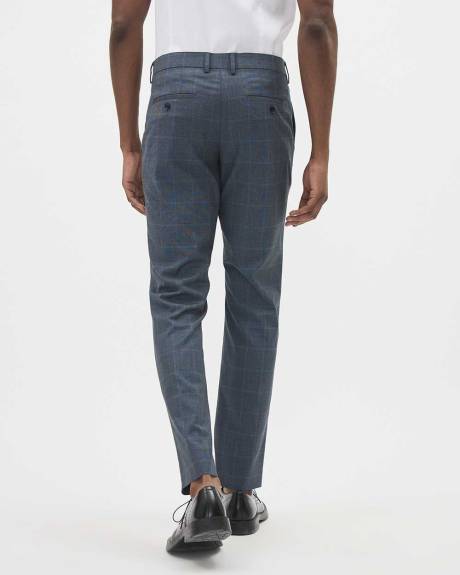 Tailored-Fit Blue Windowpane City Pant