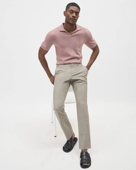 Solid Slim-Fit City Pant