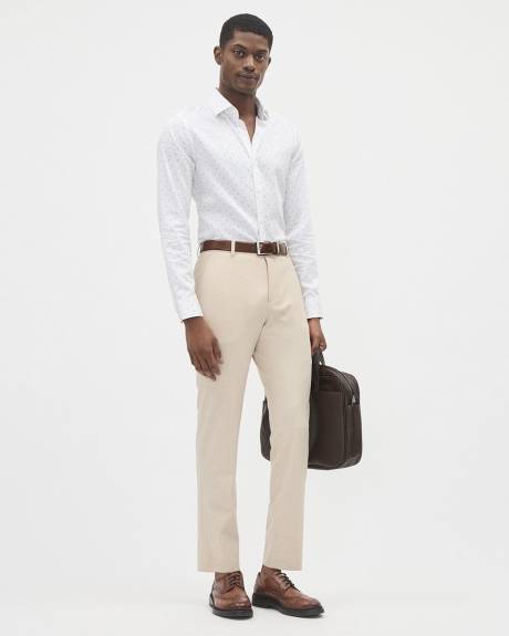 Slim-Fit Light Beige City Pant