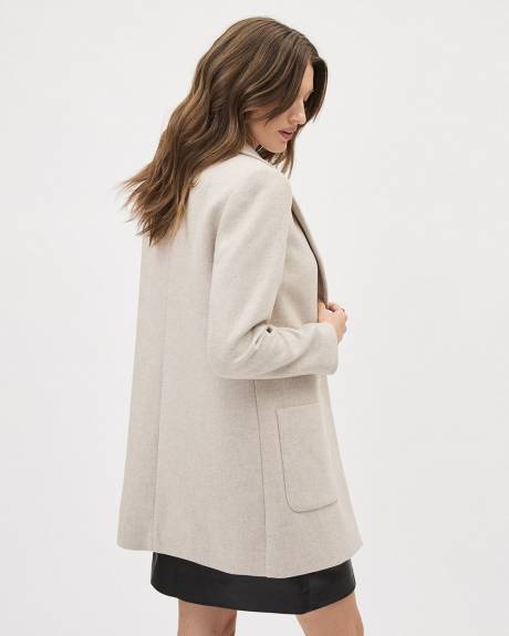 One-Button Wool Jacket