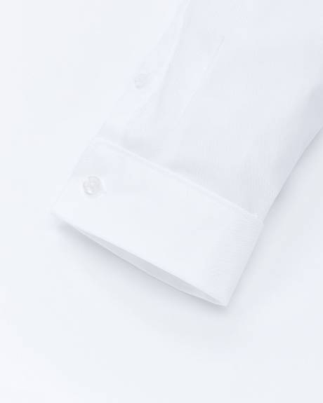 Twill Easy-care Dress Shirt with French Cuff