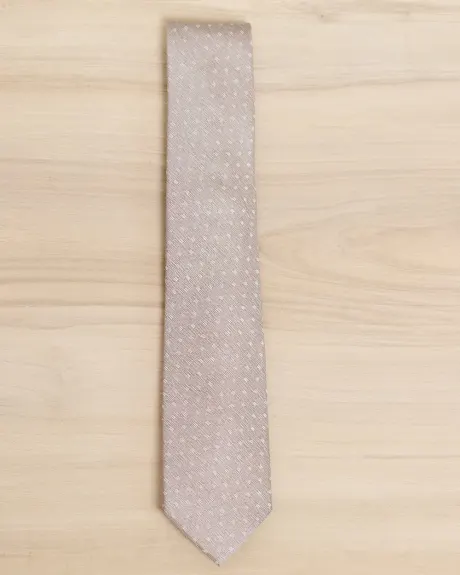 Cravate Régulière à Pois Texturés
