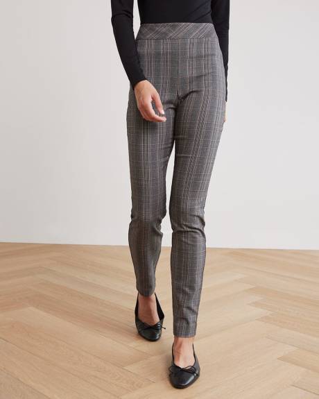 High-Rise Long Plaid City Legging Pant