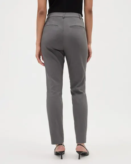 Pantalon Indispensable Signature à Jambe Étroite et Taille Mi-Haute