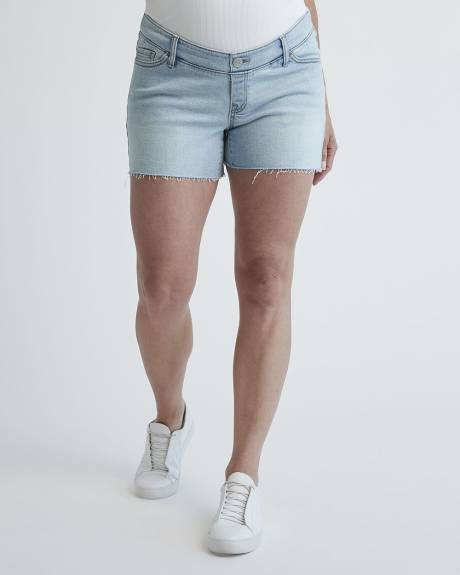 Light Wash Denim Short - Thyme Maternity