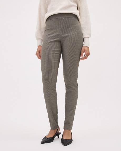 Houndstooth Twill Long City Legging Pant