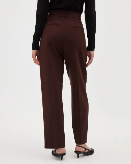 Pantalon à Jambe Ballon et Taille Haute en Mélange de Viscose