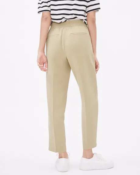 Mid-Rise Tapered-Ankle-Leg Dressy Jogger