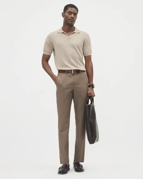 Solid Slim-Fit City Pant